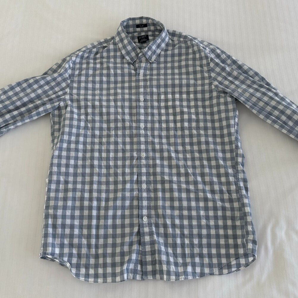 J Crew Slim Flex Washed button down